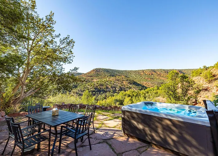 Elysian Escape Stunning Views Above-ground Private Trail To Creek Pet Family-friendly Sedona