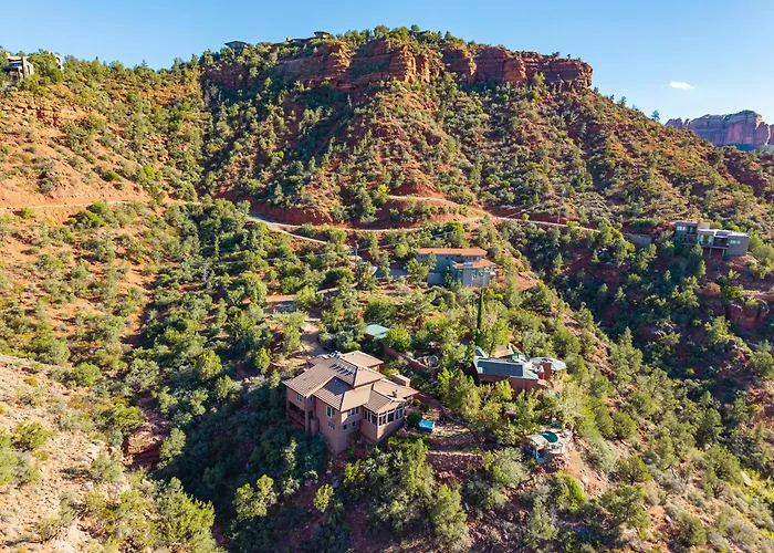 Elysian Escape Stunning Views Above-ground Private Trail To Creek Pet Family-friendly Holiday home Sedona