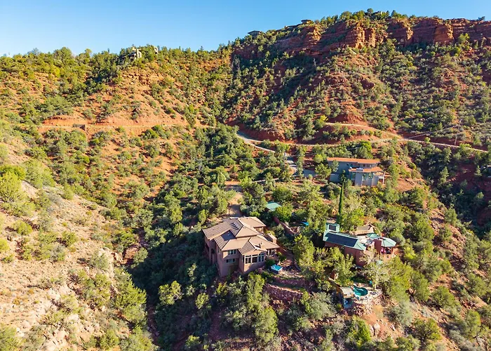 Elysian Escape Stunning Views Above-ground Private Trail To Creek Pet Family-friendly Sedona